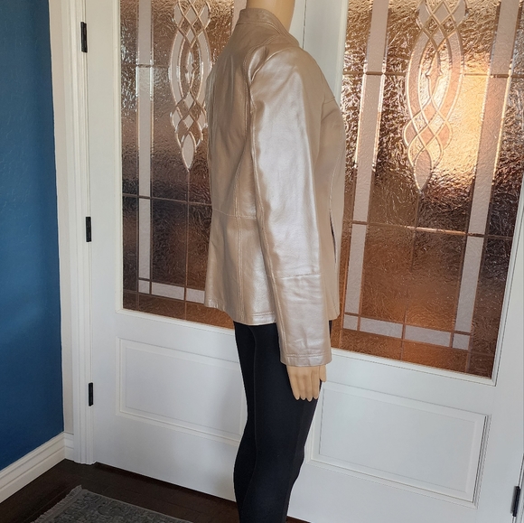 LEATHER CHADWICKS OF BOSTON JACKET - Picture 3 of 13